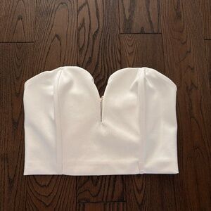 Strapless Sweetheart Neckline Crop Top